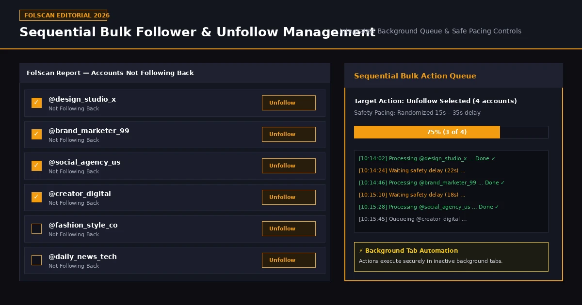 Bulk Follower Management